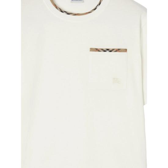 26FW 버버리 반팔 티셔츠 8127629 RYAN CC B7078 WHITE - BURBERRY