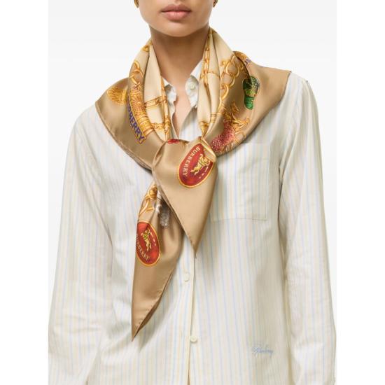 26FW 버버리 머플러/스카프 8126912 SS CHECK C5055 NEUTRALS GOLD - BURBERRY