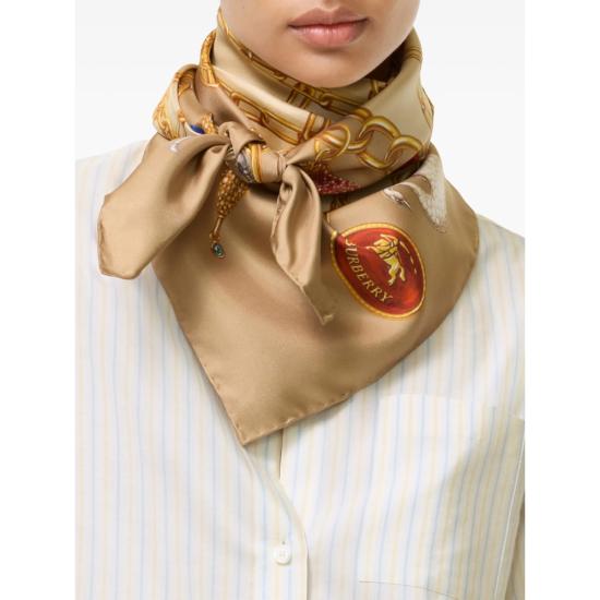 26FW 버버리 머플러/스카프 8126912 SS CHECK C5055 NEUTRALS GOLD - BURBERRY