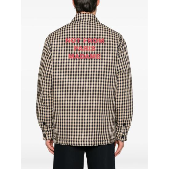 26FW 드롤드무슈 긴팔 셔츠 PERM SH270 CO310 BEIGE NEUTRALS BLACK - DROLE DE MONSIEUR