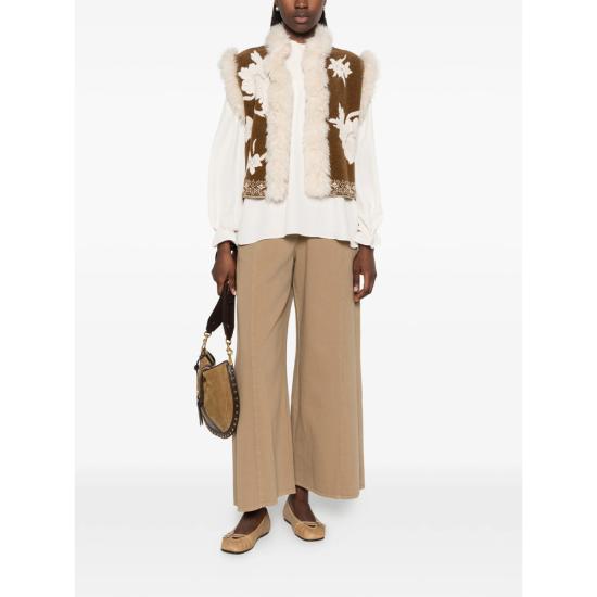 26FW 포르테포르테 베스트 15155 CUMIN BROWN WHITE - FORTE FORTE