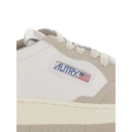 26FW 오트리 메달리스트 로우 레더 스니커즈 AULW WB67 WHITE NEUTRALS - AUTRY