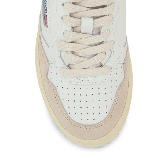 26FW 오트리 메달리스트 로우 레더 스니커즈 AULW LS16 WHITE NEUTRALS - AUTRY