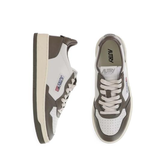 26FW 오트리 메달리스트 로우 스니커즈 AULM WB68 WHITE BROWN - AUTRY