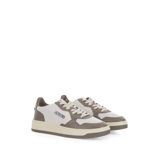 26FW 오트리 메달리스트 로우 스니커즈 AULM WB68 WHITE BROWN - AUTRY