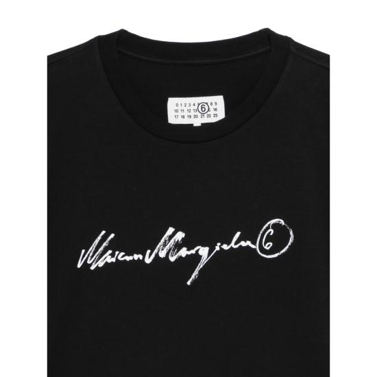 26FW MM6 메종마르지엘라 반팔 티셔츠 M20258 SH0GC0077 900 BLACK - MM6 MAISON MARGIELA