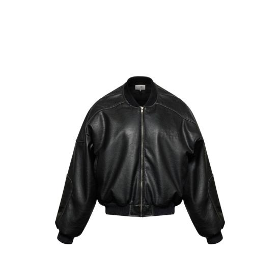 26FW MM6 메종마르지엘라 봄버 자켓 M35455 S52AM0358 900 BLACK
