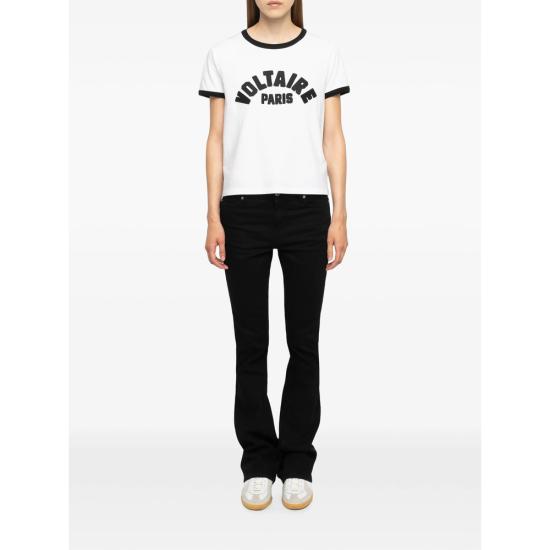26FW 자딕앤볼테르 반팔 티셔츠 JWTS02851 WHITE - ZADIG & VOLTAIRE