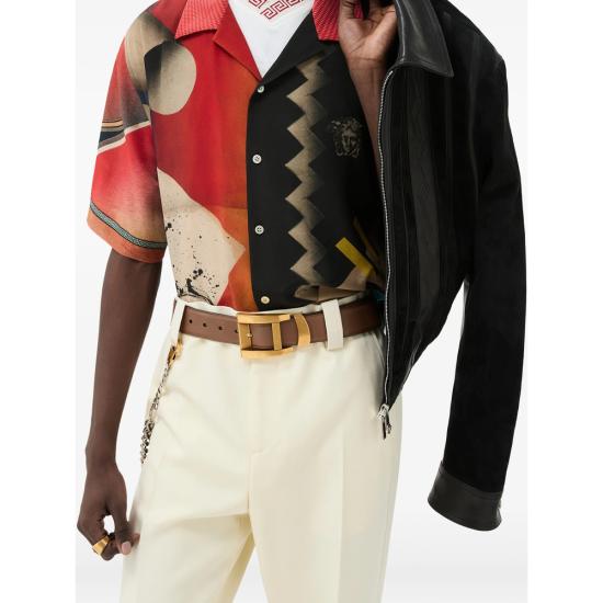 26FW 베르사체 반팔 셔츠 1A18727 1025703 5X000 RED - VERSACE