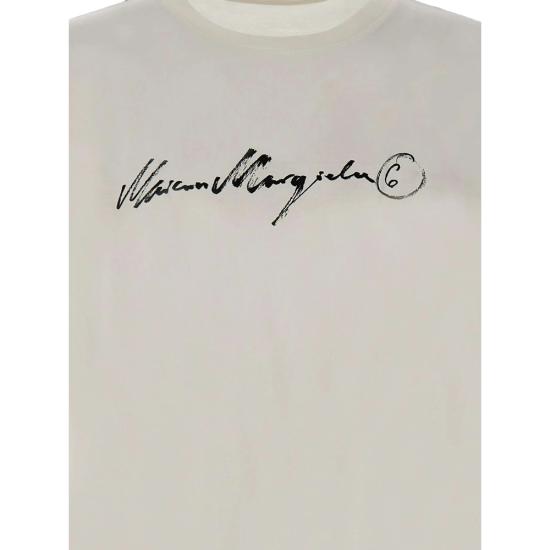 26FW MM6 메종마르지엘라 반팔 티셔츠 M20258 SH0GC0077 101 WHITE - MM6 MAISON MARGIELA