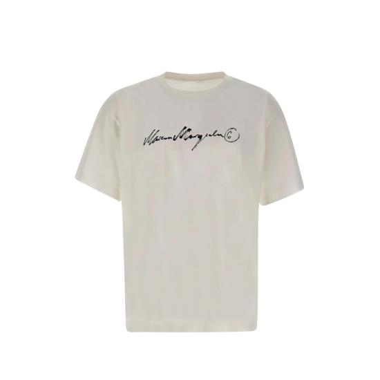 26FW MM6 메종마르지엘라 반팔 티셔츠 M20258 SH0GC0077 101 WHITE