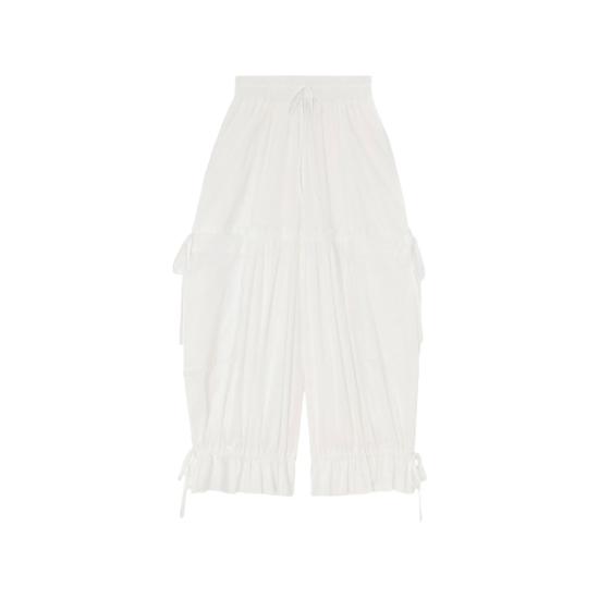 26FW 가니 테이퍼드 팬츠 A1080159 151 WHITE