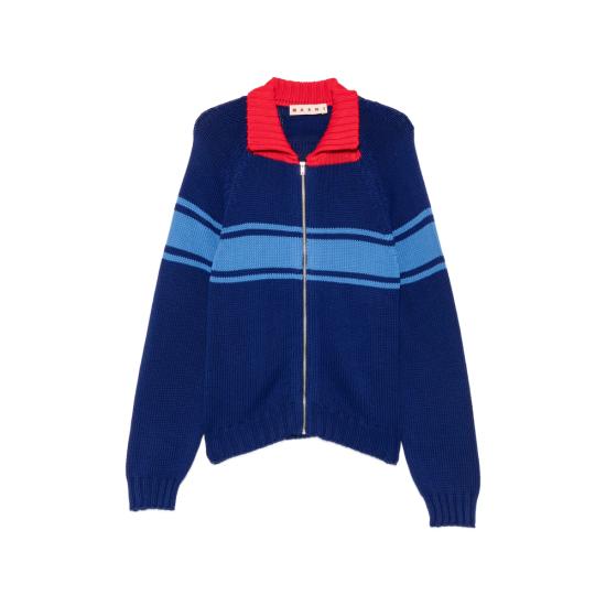 26FW 마르니 집업 니트 UFC851 CDMG0193Q0 00B60 BLUE