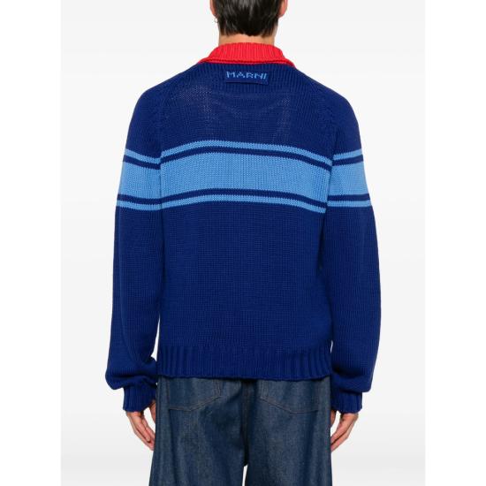 26FW 마르니 집업 니트 UFC851 CDMG0193Q0 00B60 BLUE - MARNI