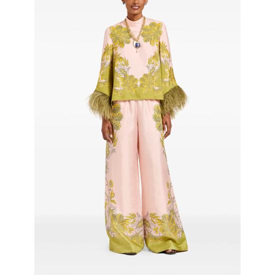 26FW 라 더블제이 블라우스 TOP0141 SIL026SWA0 PI01 PINK GREEN - LA DOUBLEJ