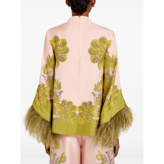 26FW 라 더블제이 블라우스 TOP0141 SIL026SWA0 PI01 PINK GREEN - LA DOUBLEJ