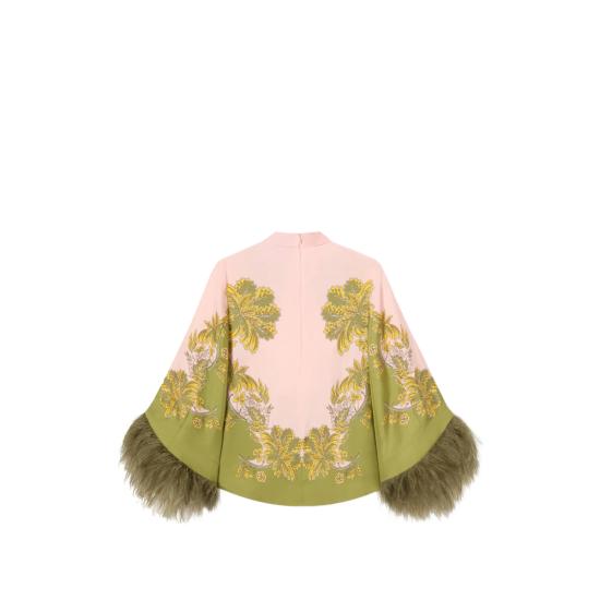 26FW 라 더블제이 블라우스 TOP0141 SIL026SWA0 PI01 PINK GREEN - LA DOUBLEJ