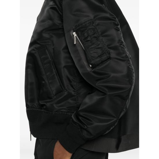 26FW 사카이 나일론 봄버자켓 SCW 301 001 BLACK - SACAI