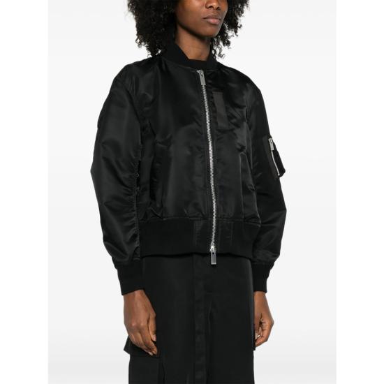 26FW 사카이 나일론 봄버자켓 SCW 301 001 BLACK - SACAI