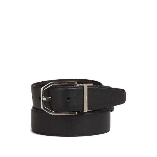 26FW 브리오니 가죽 벨트 OBMF0L PB722 1020 BLACK BROWN