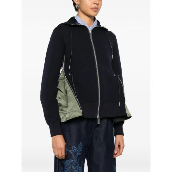 26FW 사카이 후드 티셔츠 SCW 343 212 BLUE GREEN - SACAI