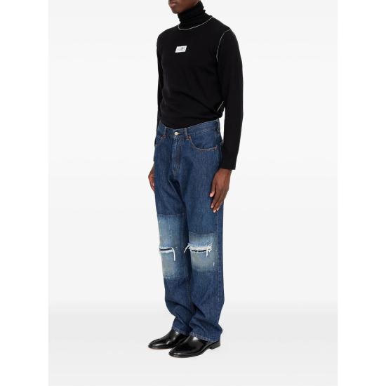 26FW MM6 메종마르지엘라 스트레이트 팬츠 M30055 SH0LA0043 967 BLUE - MM6 MAISON MARGIELA