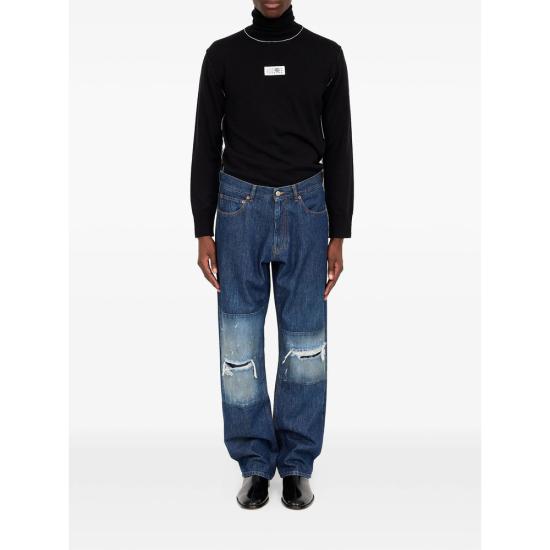 26FW MM6 메종마르지엘라 스트레이트 팬츠 M30055 SH0LA0043 967 BLUE - MM6 MAISON MARGIELA
