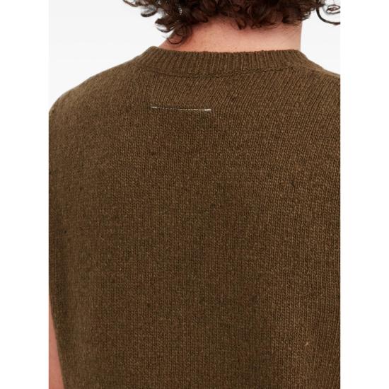 26FW MM6 메종마르지엘라 니트 베스트 M13283 SH0FB0026 727S GREEN - MM6 MAISON MARGIELA