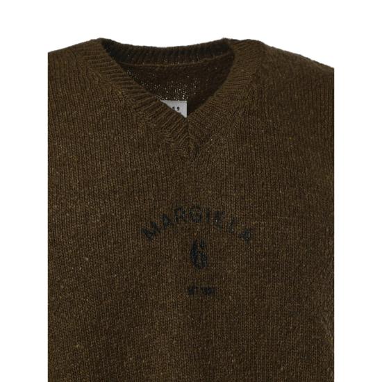 26FW MM6 메종마르지엘라 니트 베스트 M13283 SH0FB0026 727S GREEN - MM6 MAISON MARGIELA