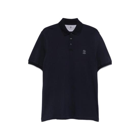 26FW 브루넬로 쿠치넬리 피케 폴로 셔츠 ME8548788 CD325 BLUE