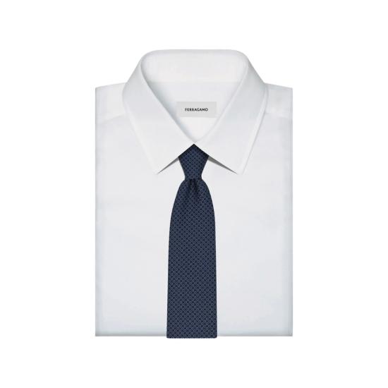 26FW 살바토레 페라가모 넥타이 351431 0794461 BLUSC BLUE - SALVATORE FERRAGAMO