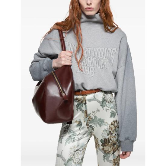 26FW 아크네 스튜디오 플리스 로고 스웨트셔츠 플리스 로고 스웨트셔츠 AI0193 GREYM - ACNE STUDIOS
