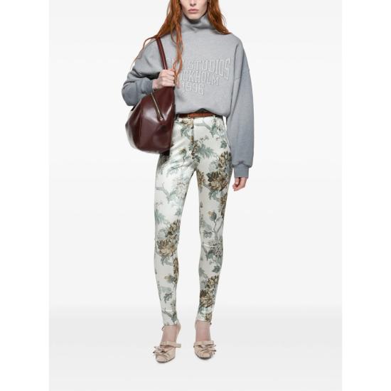 26FW 아크네 스튜디오 플리스 로고 스웨트셔츠 플리스 로고 스웨트셔츠 AI0193 GREYM - ACNE STUDIOS