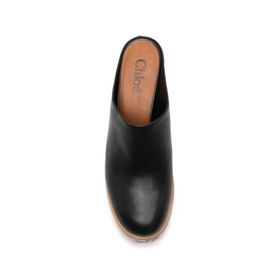 26FW 끌로에 뮬/슬리퍼 26A21BYR 001 BLACK - CHLOE