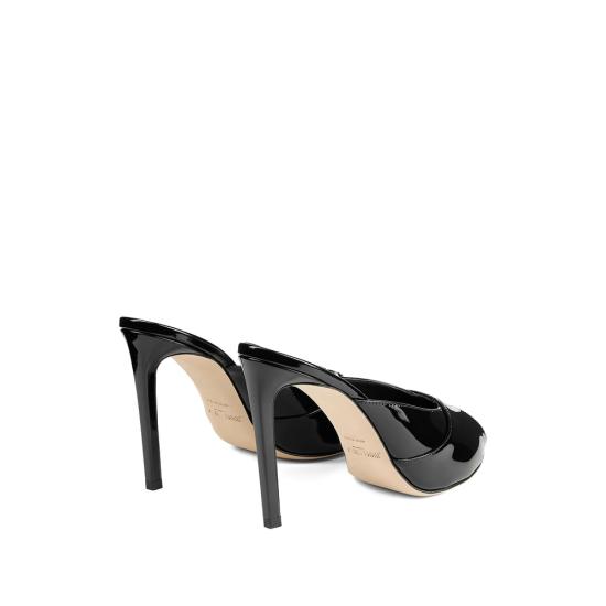 26FW 지미추 슈즈 BRIGITTE MULE 100 PAT BLACK - JIMMY CHOO