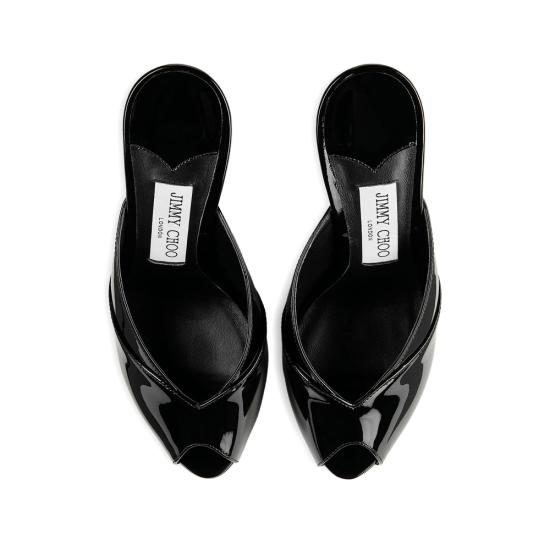 26FW 지미추 슈즈 BRIGITTE MULE 100 PAT BLACK - JIMMY CHOO
