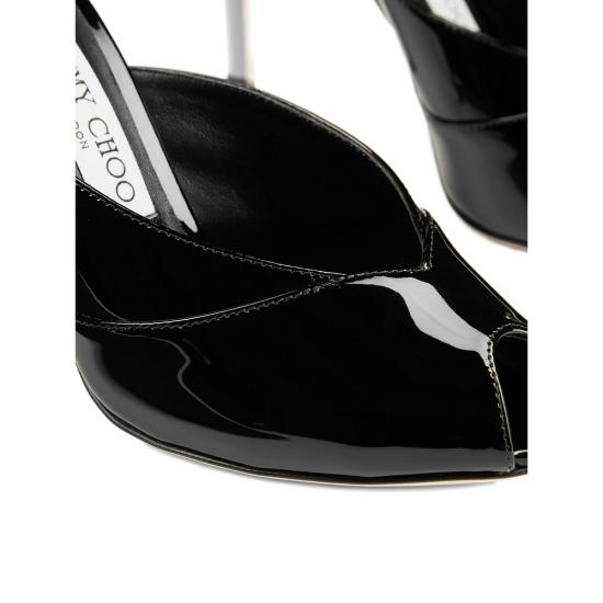 26FW 지미추 슈즈 BRIGITTE MULE 100 PAT BLACK - JIMMY CHOO
