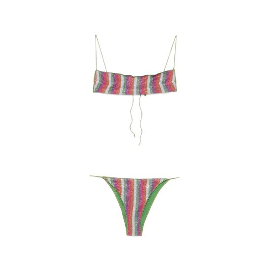 26FW 오세리 비키니 수영복 LLF257 PRINTED LU ROSE PINK GREEN