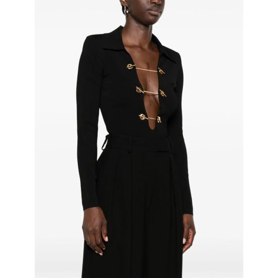 26FW 엘리자베타프랜치 폴로 티셔츠 BK06S66E2 110 BLACK - ELISABETTA FRANCHI
