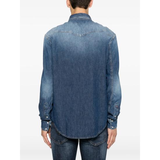 26FW 돈답 데님 셔츠 UC343R MY5 800 BLUE - DONDUP