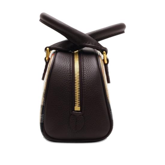 26FW 버버리 미니 하이랜드 볼링백 8115281 LL HIGHLAN B9368 NEUTRALS MULTICOLOUR - BURBERRY