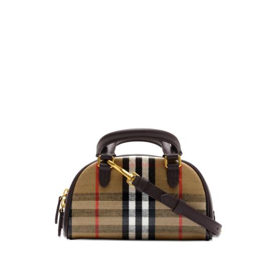 26FW 버버리 미니 하이랜드 볼링백 8115281 LL HIGHLAN B9368 NEUTRALS MULTICOLOUR - BURBERRY