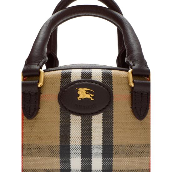 26FW 버버리 미니 하이랜드 볼링백 8115281 LL HIGHLAN B9368 NEUTRALS MULTICOLOUR - BURBERRY