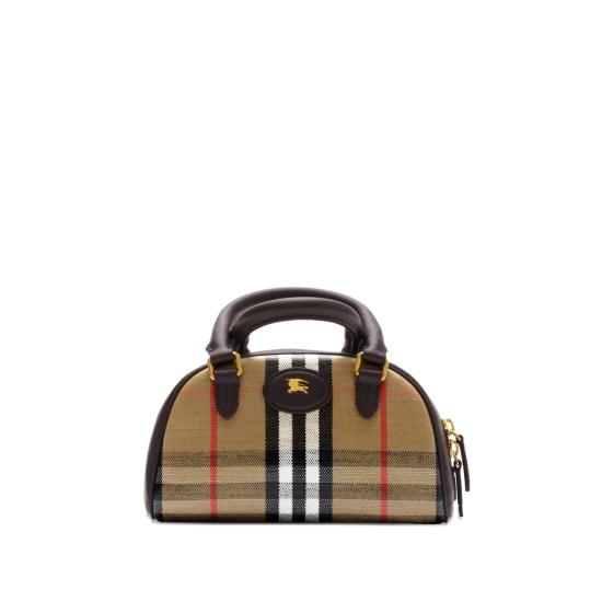 26FW 버버리 미니 하이랜드 볼링백 8115281 LL HIGHLAN B9368 NEUTRALS MULTICOLOUR