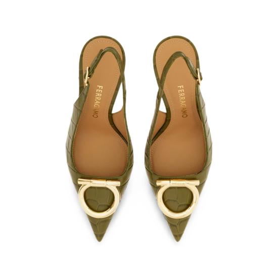 26FW 살바토레 페라가모 힐/펌프스 01L945 0794993 1C NEOLI GREEN - SALVATORE FERRAGAMO