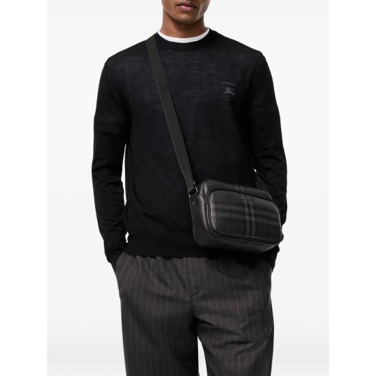 26FW 버버리 크로스백 8128047 ML POCKET C3331 BLACK GREY - BURBERRY