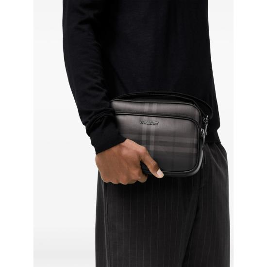 26FW 버버리 크로스백 8128047 ML POCKET C3331 BLACK GREY - BURBERRY