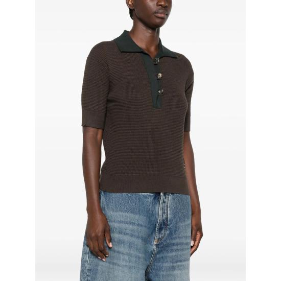 26FW JW앤더슨 폴로 티셔츠 KW1569 YN0535 570 GREEN - JW ANDERSON