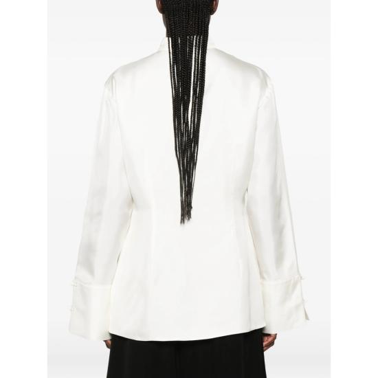 26FW 로에 블라우스 420 20 044 CREAM NEUTRALS BLACK - ROHE