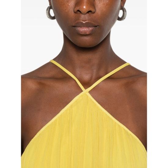 26FW 스타우드 롱 원피스 R26P2297CF CTRN YELLOW - STAUD